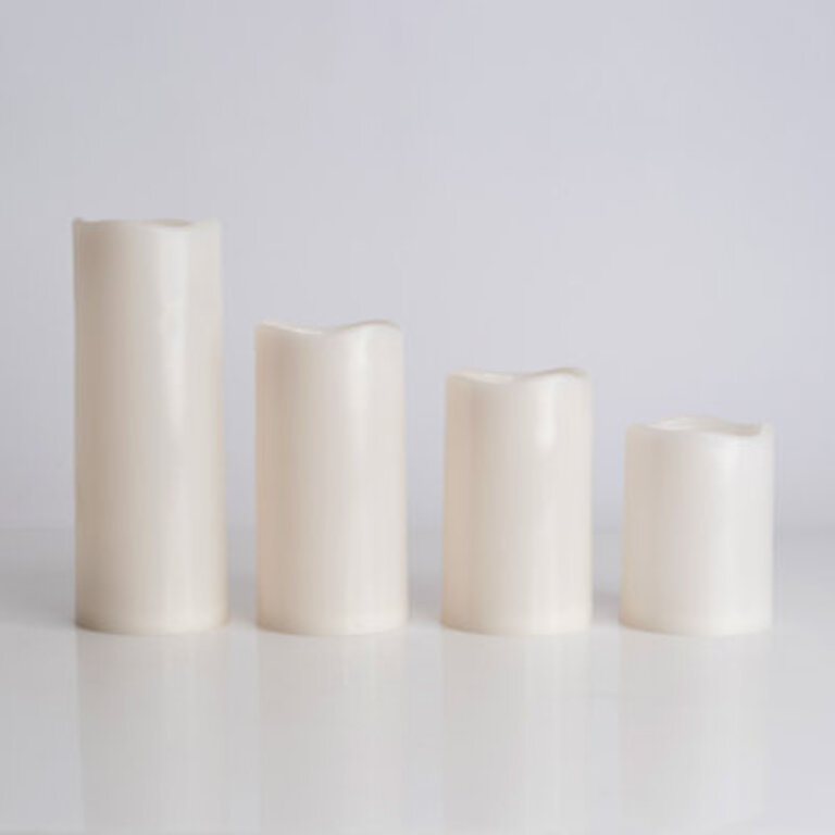 Waterproof Flameless LED Outdoor Pillar Candles (Set of 4)