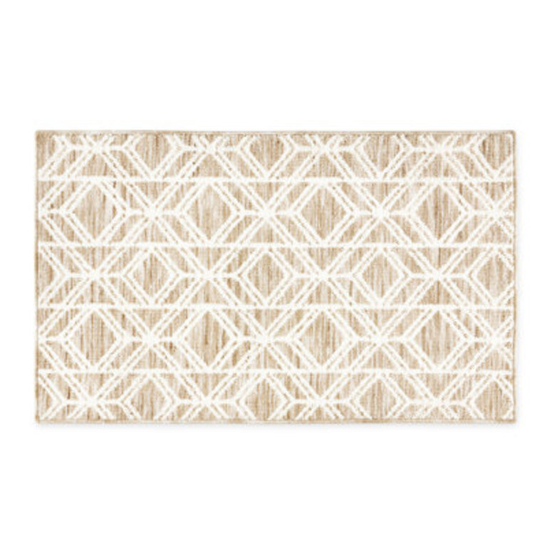 TOWN & COUNTRY EVERYDAY Walker Modern Diamond Everwash Non-Slip Backing Kitchen Mat
