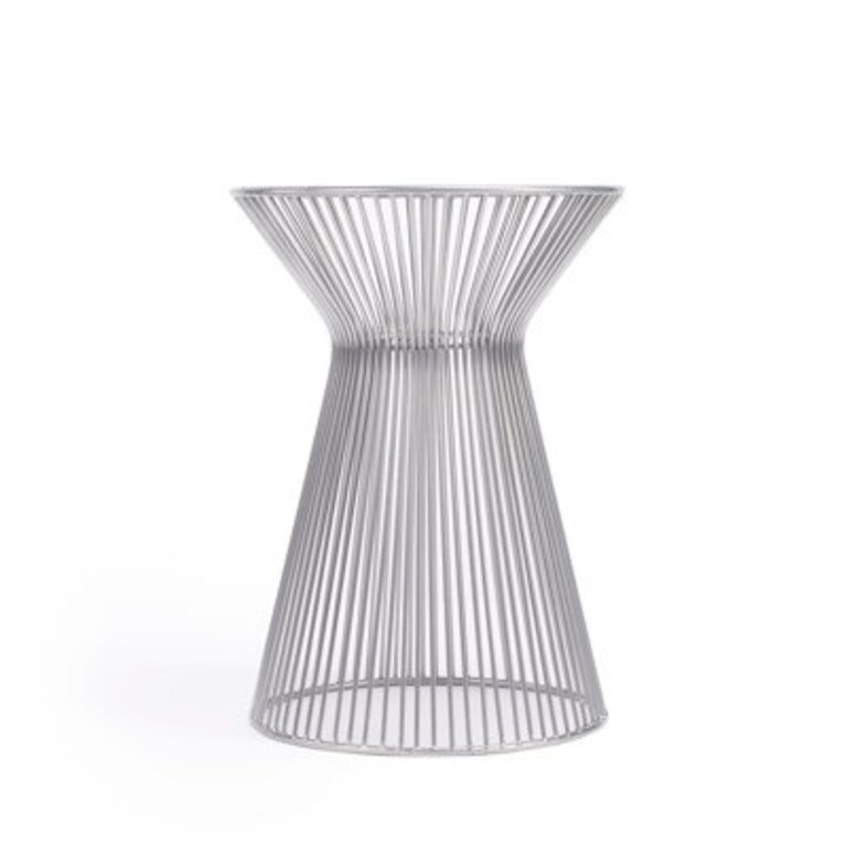 Alberte Iron Top End Table