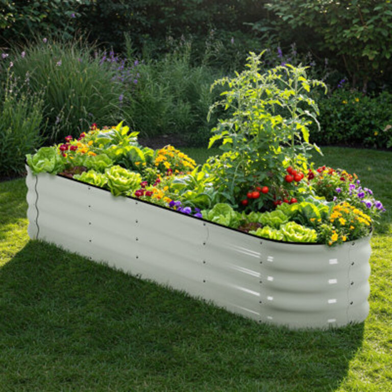 Evalyn Metal Outdoor Raised Garden Bed