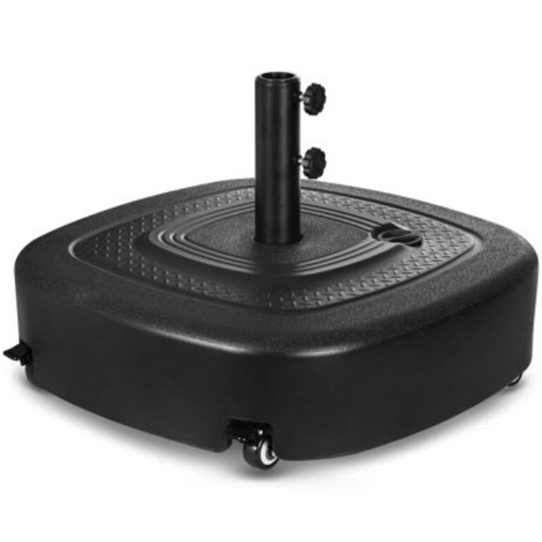 Lacresia Plastic Mobile Heavy Duty Free Standing Base with 4 Wheels and 2 Locks