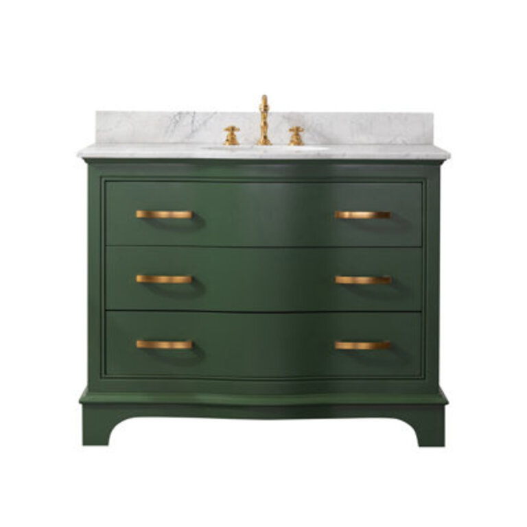 Goleta 42'' Single Bathroom Vanity with Marble Top