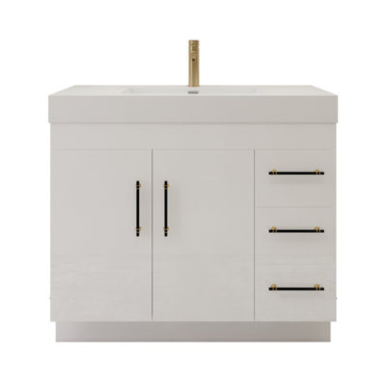 42'' Single Bathroom Vanity with Acrylic Top