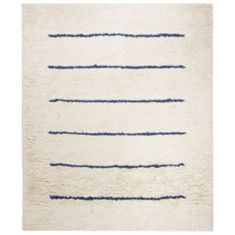 Mayer Handmade Wool Ivory/Navy Rug