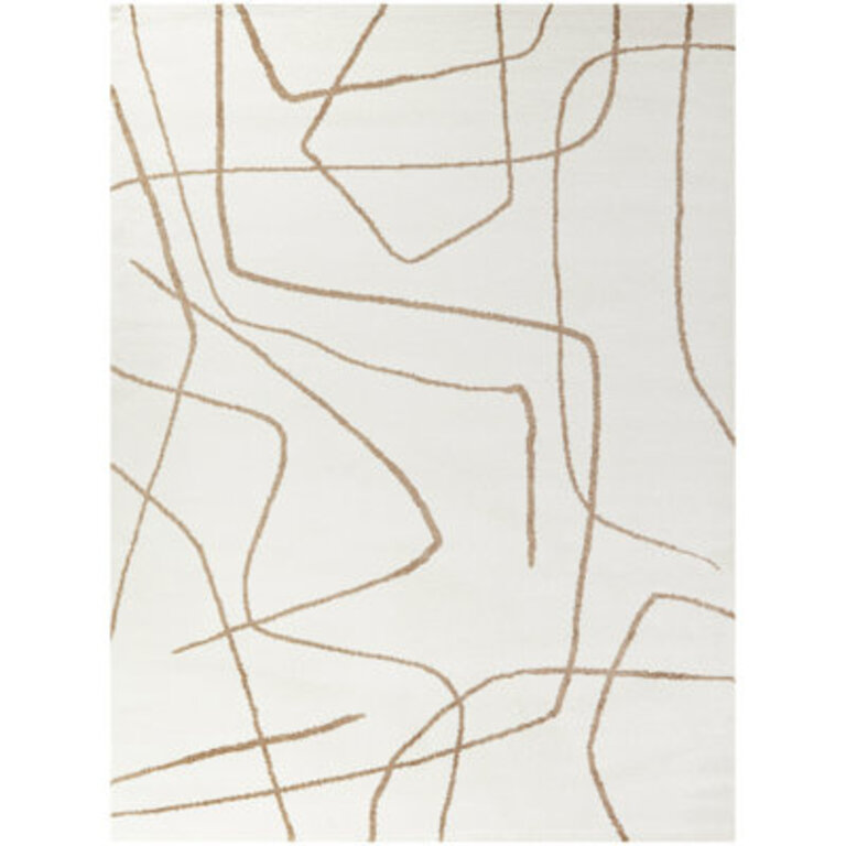 Goodrow Abstract Rust/Cream Area Rug