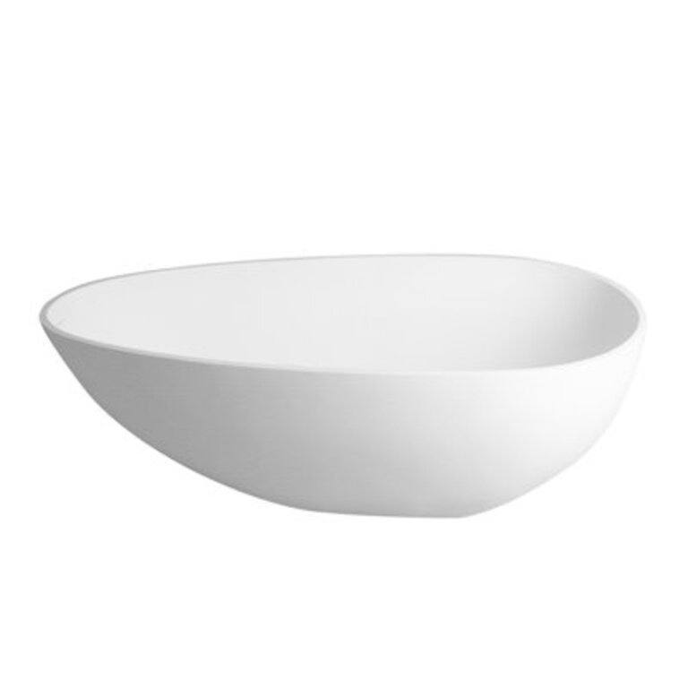 59.06'' x 29.53'' Freestanding Soaking Solid Surface Bathtub