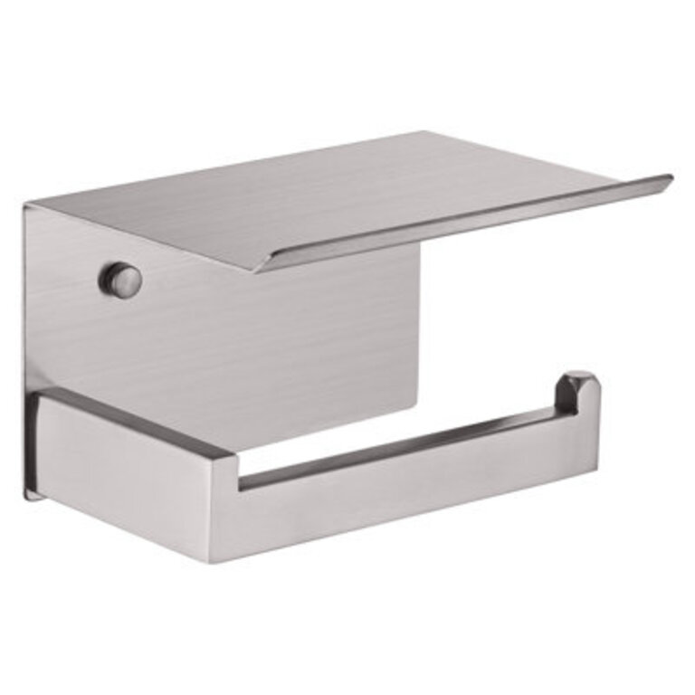 Toilet Paper Holder With Shelf Wall Mounted