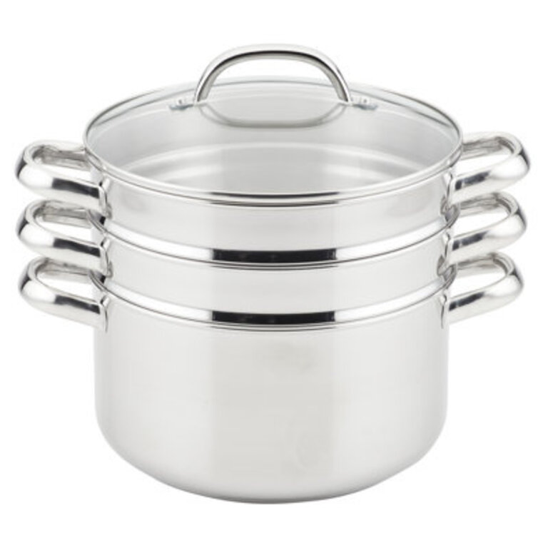 Prestige 6 Quarts Non-Stick Stainless Steel Steamer Pot