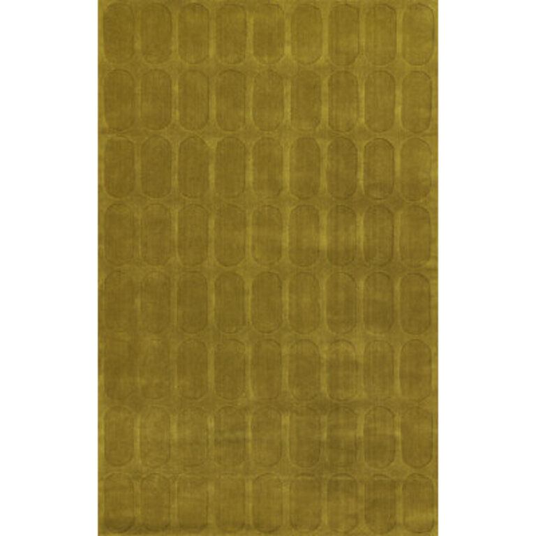Mazzi Contour Hand Loomed Wool Geometric Light Olive Area Rug