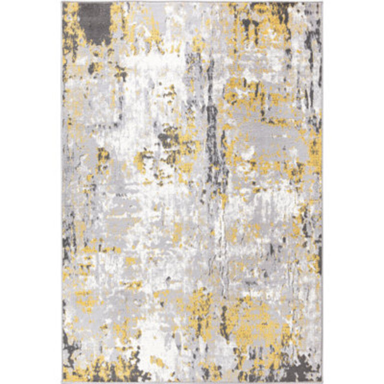 Chiswick Abstract Yellow/Gray/Ivory Area Rug