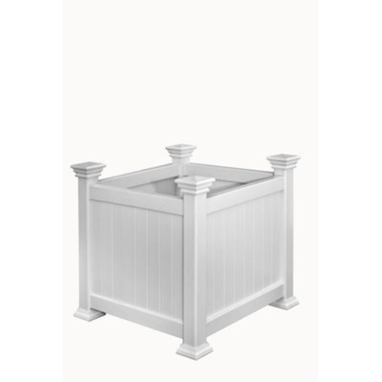 White Vinyl Planter Box