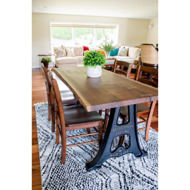 Live Edge Walnut Dining Table - A-Shaped