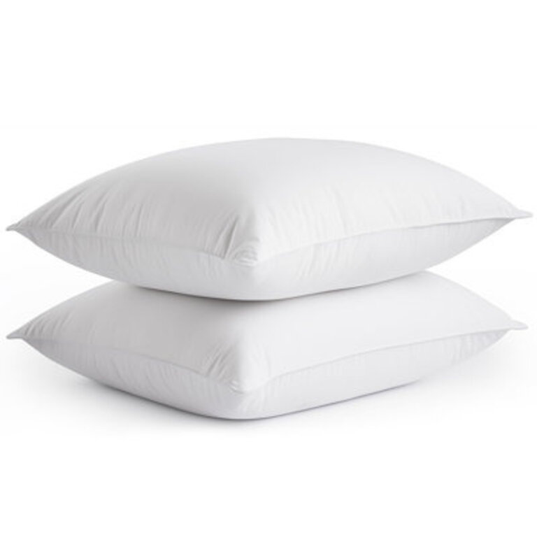 Washable Goose Feather & Down Pillows (Set Of 2) For Good Sleep
