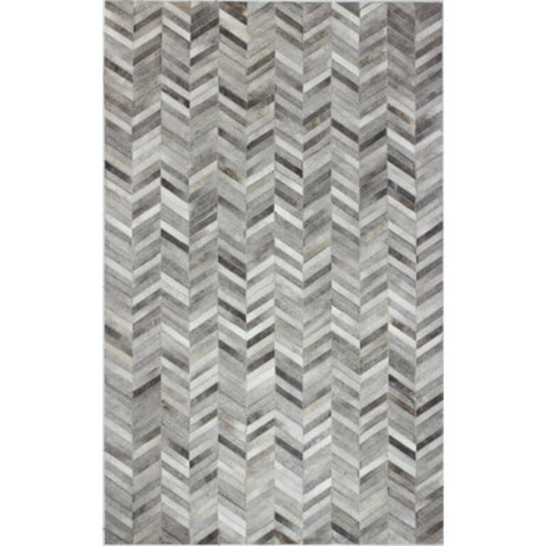 Marsha Handmade Cowhide Gray Area Rug