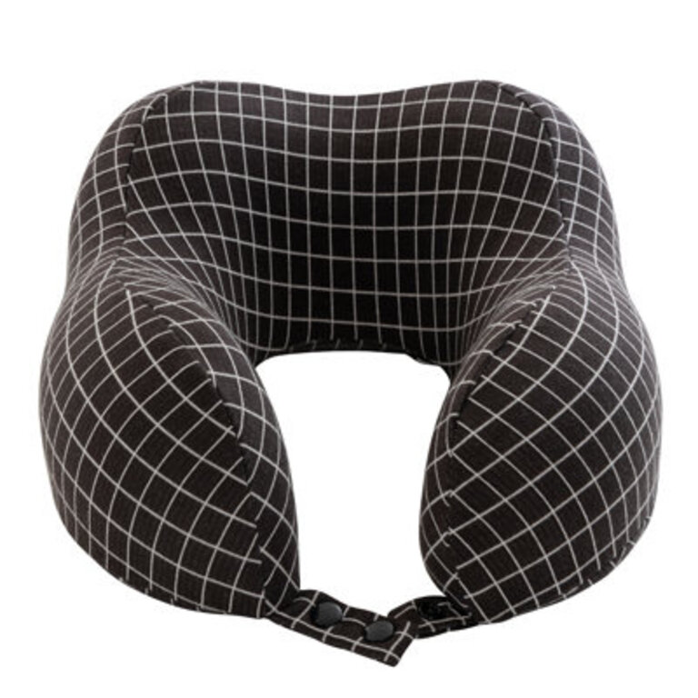Travel Pillow - Memory Foam Pillow with Washable Cover - Neck Pillows for Sleeping on Airplanes, Trains, Cars, and Buses by Home-Complete