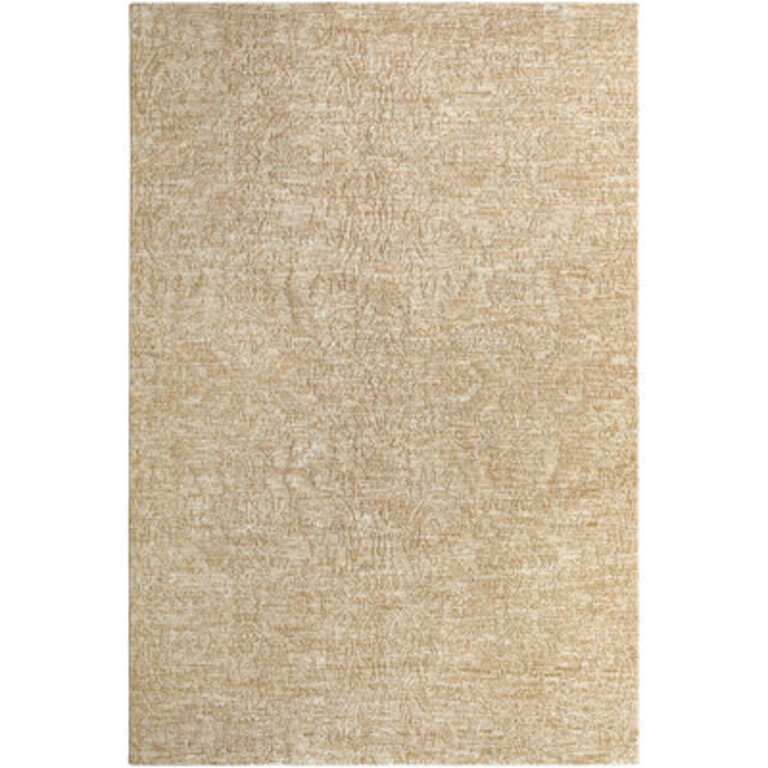Dan Machine Woven Polyester Area Rug in Beige