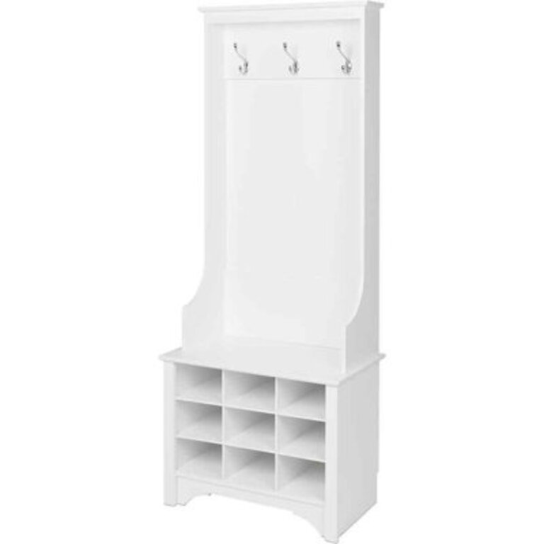 Angelica Hall Tree 27'' Wide with Bench and Shoe Storage