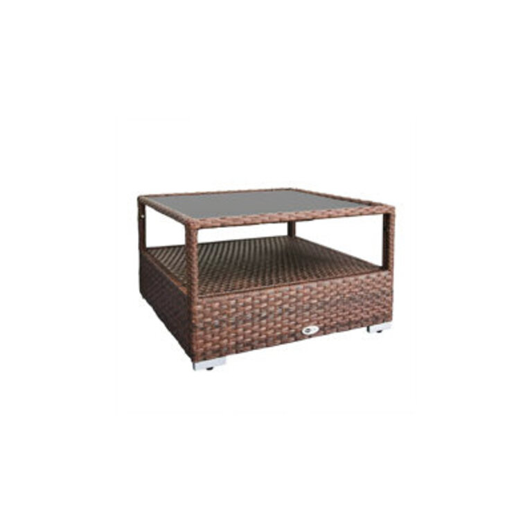 Forough Square Glass Outdoor Coffee Table