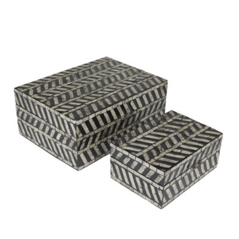 Roden 2 Piece Handmade Wooden Decorative Box Set