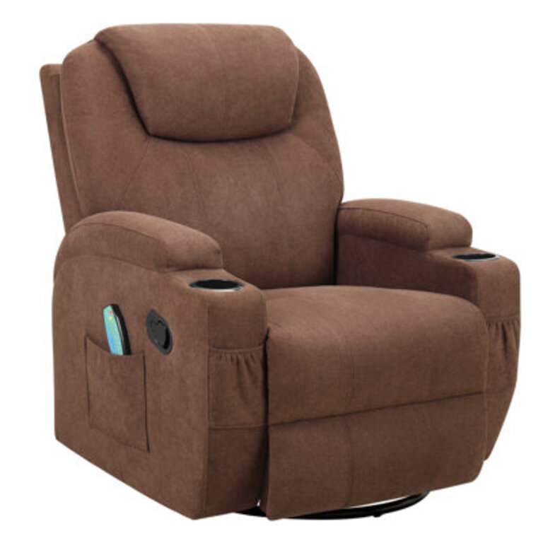 Massage Chair with Swivel and Rocking Function