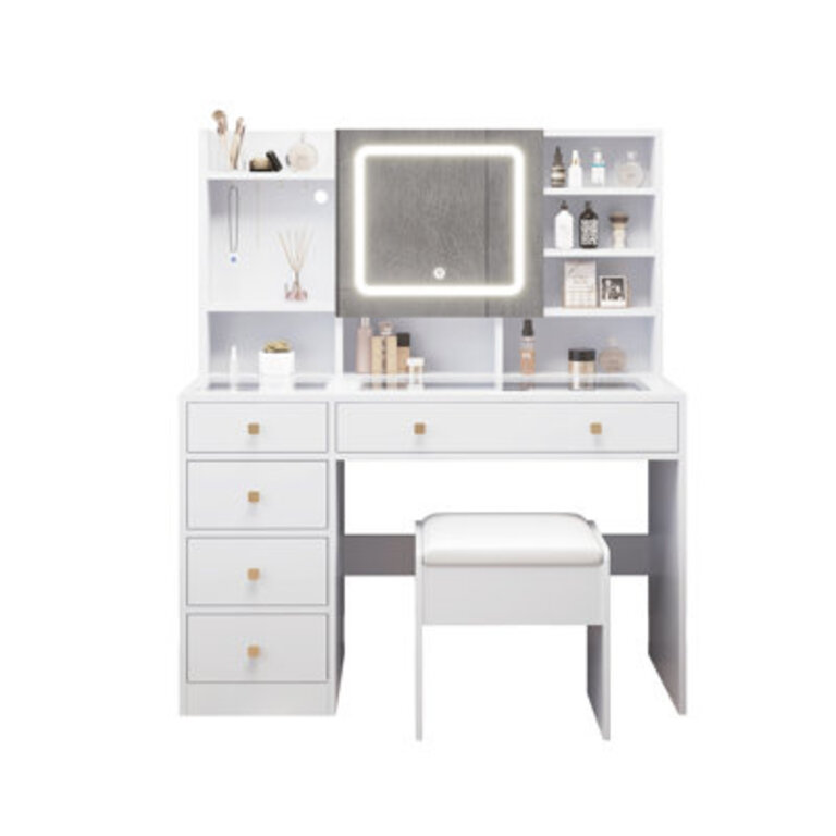Bohuslava Vanity Table  Stool Set