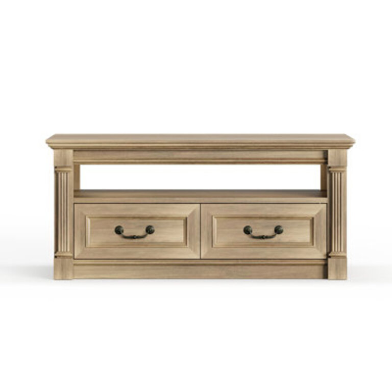 Lark Manor 48" Traditional American Coffee Table ? Solid Wood Tabletop with Straight Apron Design, Smooth Natural Finish ? Classic Living Room Center Table