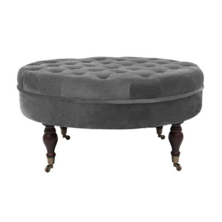 Arthur Velvet Ottoman
