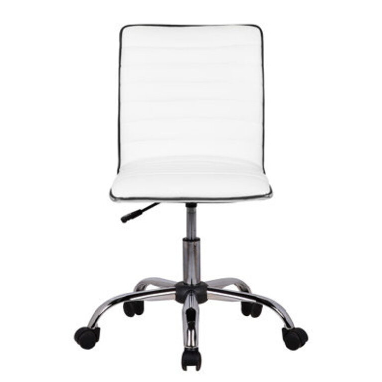Higuchi Faux Leather Office Chair with Metal Base