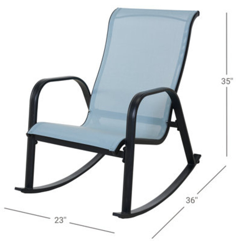 PVC-Coated Polyester Rocking Chair Steel Frame