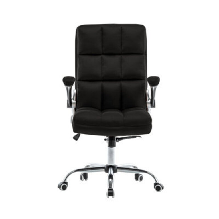 Kahaleel Velvet Upholstered Office Chair with Chrome Legs