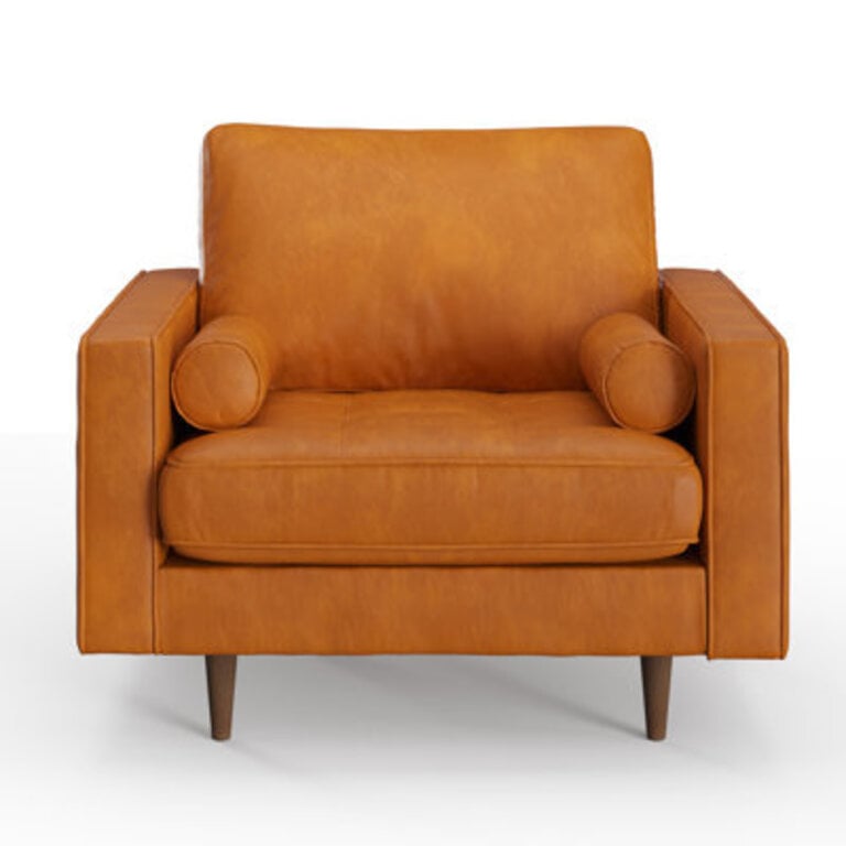 Geo Genuine Leather Armchair
