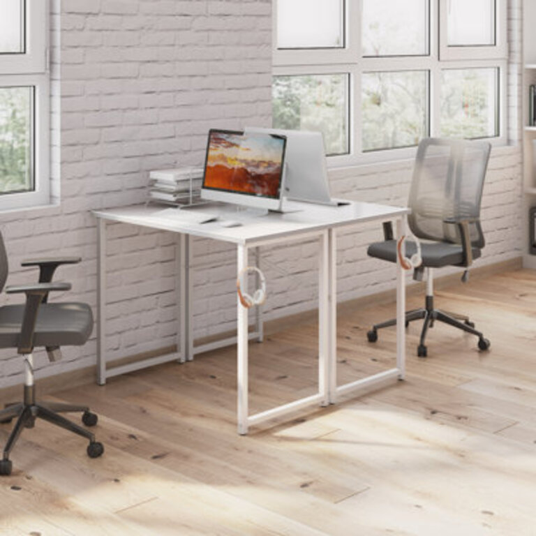 Djellona Metal Base Writing Desk