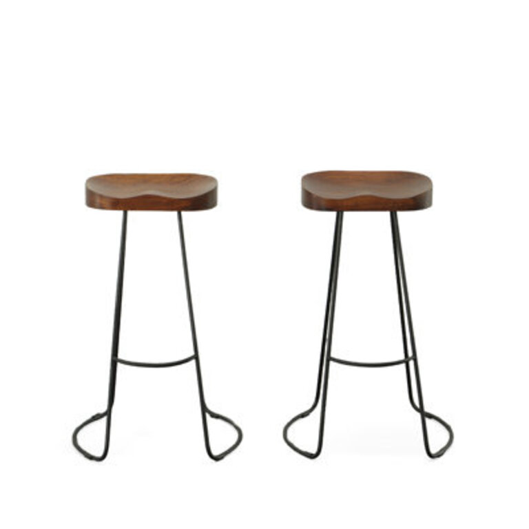 Keilia Solid Wood Bar & Counter Stool