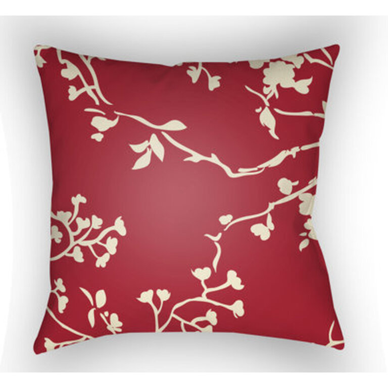 Chinoiserie Floral Floral Indoor/Outdoor Throw Pillow