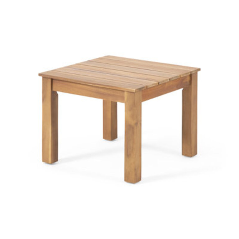 Isaacson Outdoor Side Table, Square End Table, Small Patio Table, Accent Table
