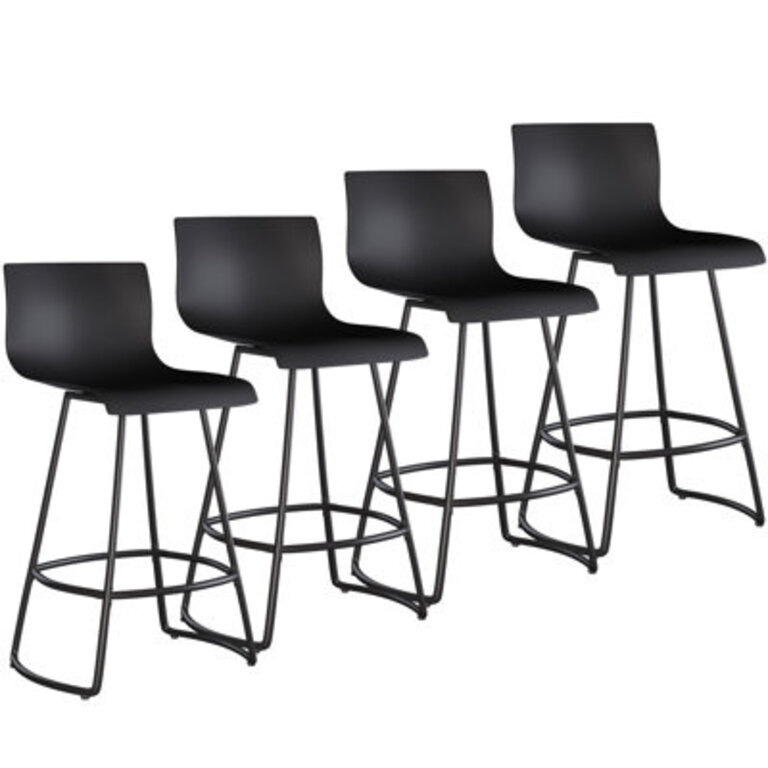 Cleek Swivel Counter Stool with Metal Frame