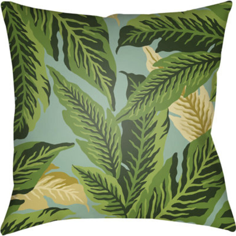 Tropical Floral Indoor/Outdoor Throw Pillow