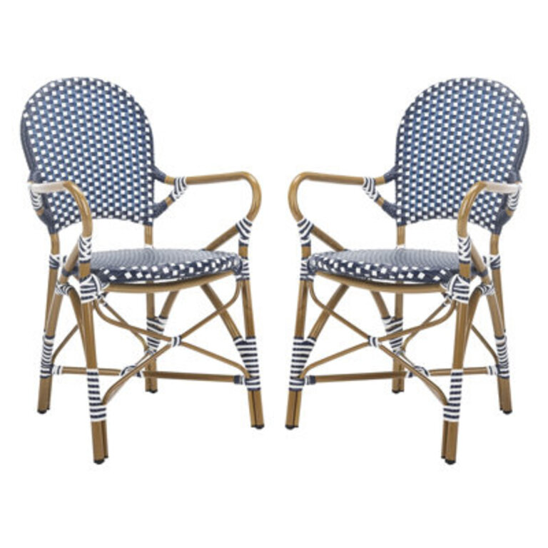 Set of 2 Androula Stacking Patio Dining Chairs