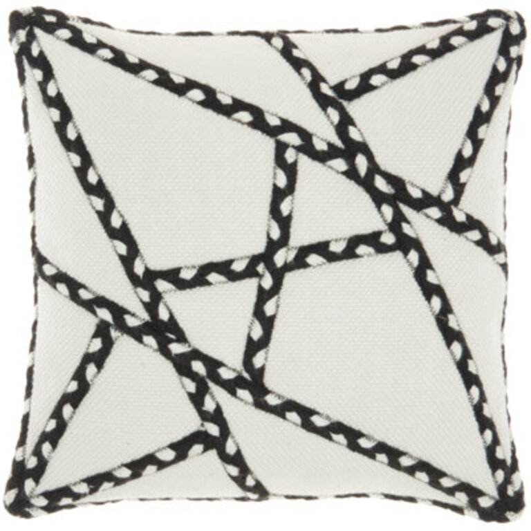 Geometric Indoor/Outdoor Throw Pillow
