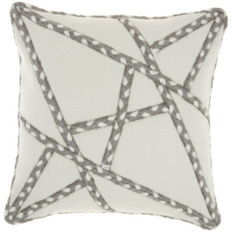 Geometric Indoor/Outdoor Throw Pillow