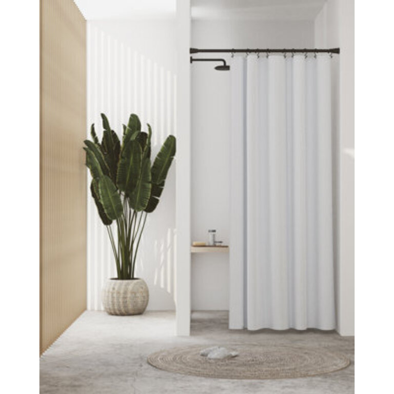 Jarosz Solid Color Recycled PEVA Shower Curtain Liner