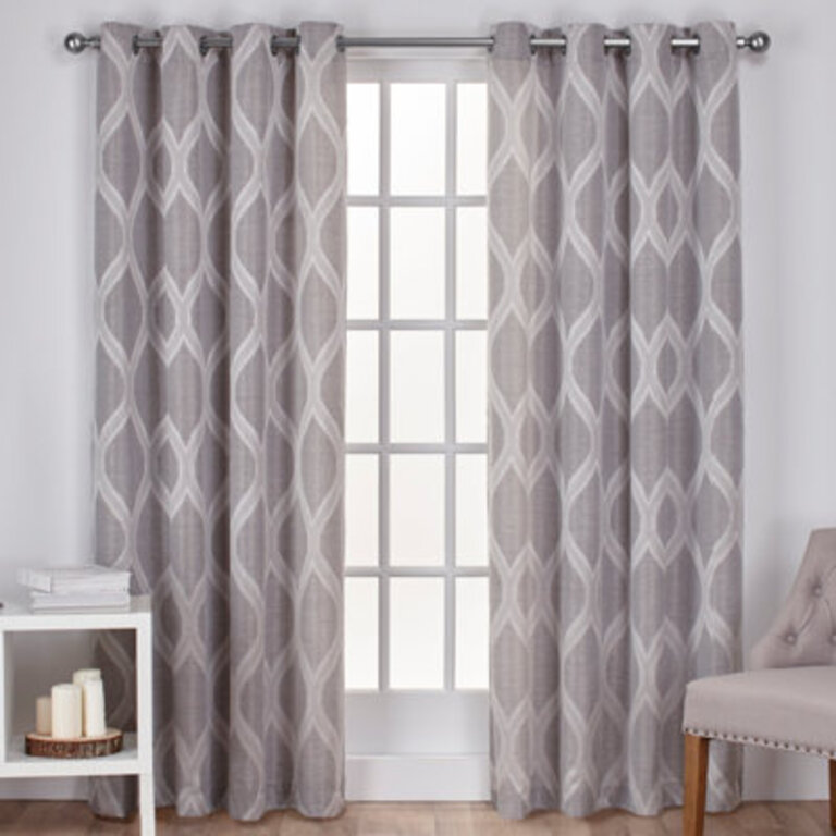 Borach Polyester Semi Sheer Curtain Pair