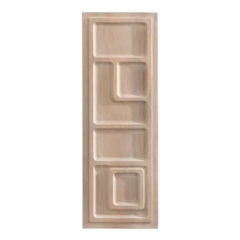 Tala Solid Wood Panel Wall Art Plaque