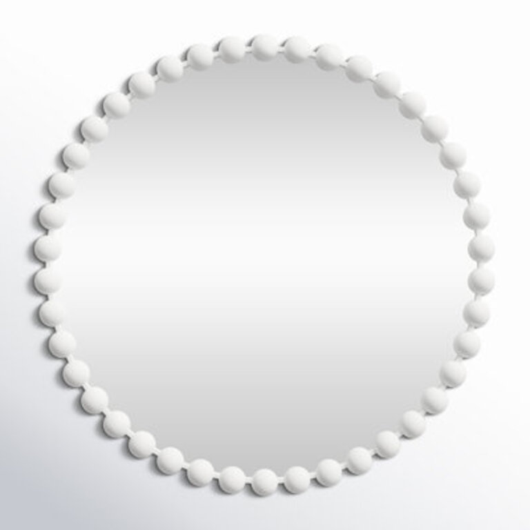 Marlowe Beaded Round Wall Mirror