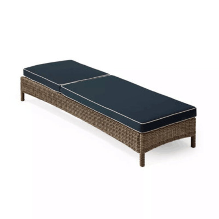 Tabares Outdoor Wicker Chaise Lounge