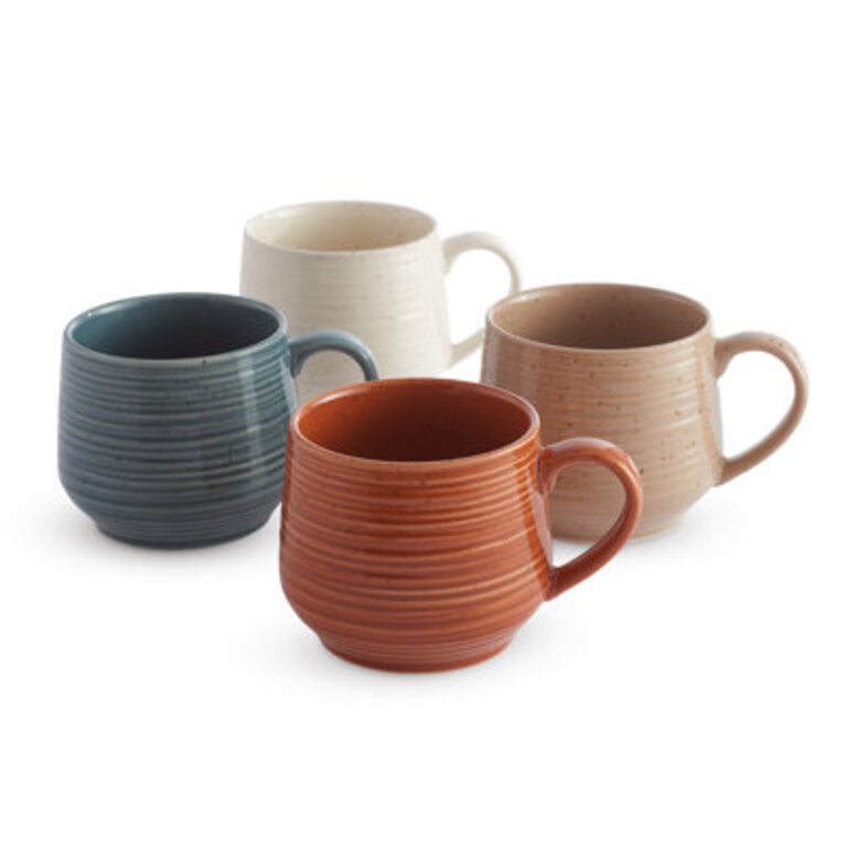Sango Siterra Painter's Palette 17.5 Oz. Assorted Color Stoneware Mug Set