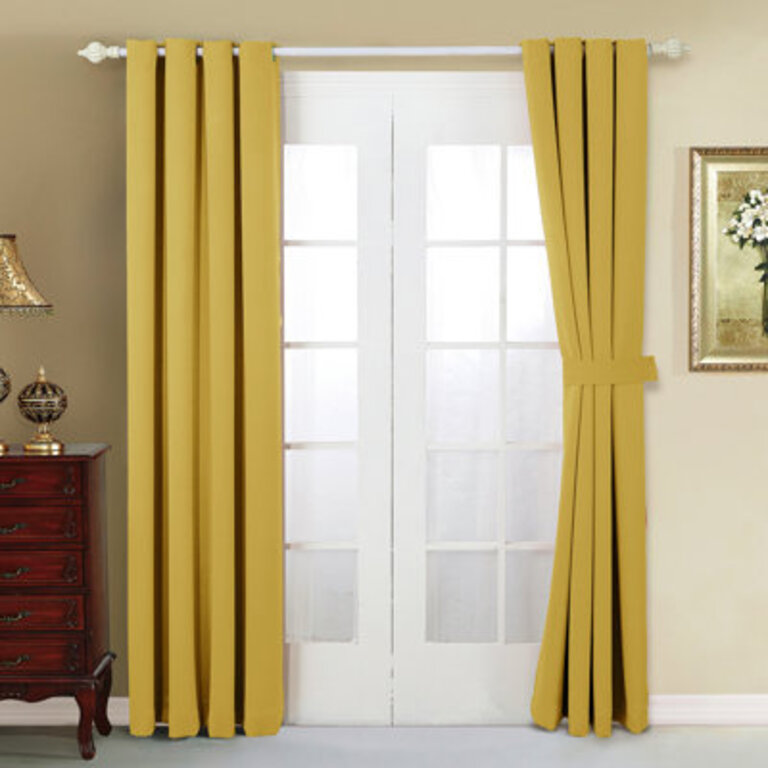 Solid Blackout Curtain Panel