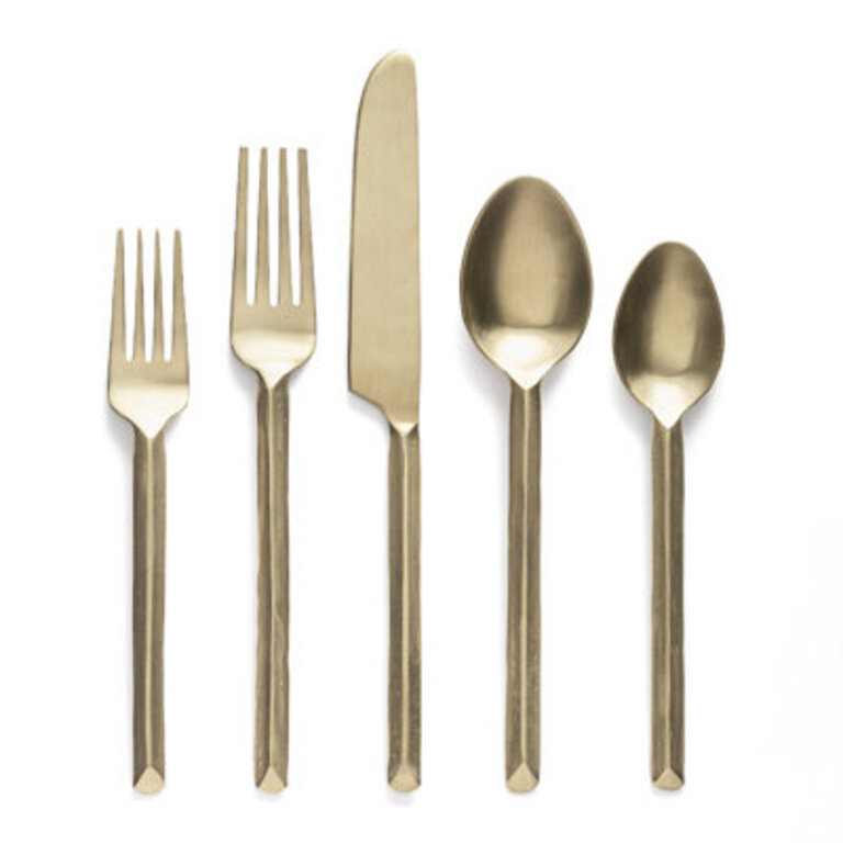 over&back Hand-Forged 18/8 Flatware Set - Service for 4