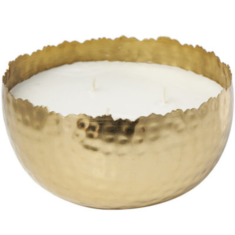 Oterra Vanilla Marshmallow Scented Hammered Scented Wax Melt with Metal Holder