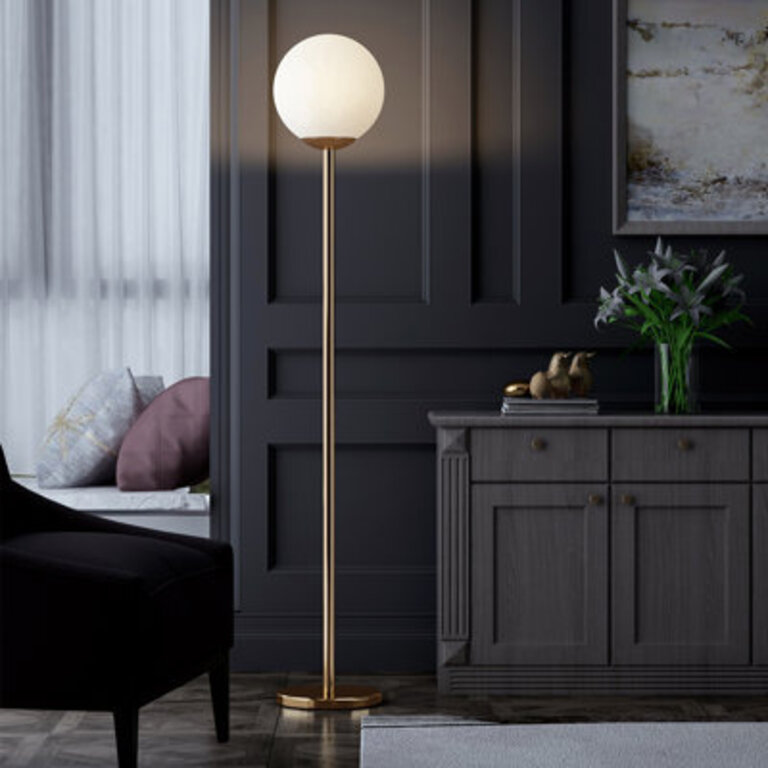 Moriarty 63" Golden Lamp Suitable for Bedroom, Corner, Kids Modern Retro Mid Century Sphere